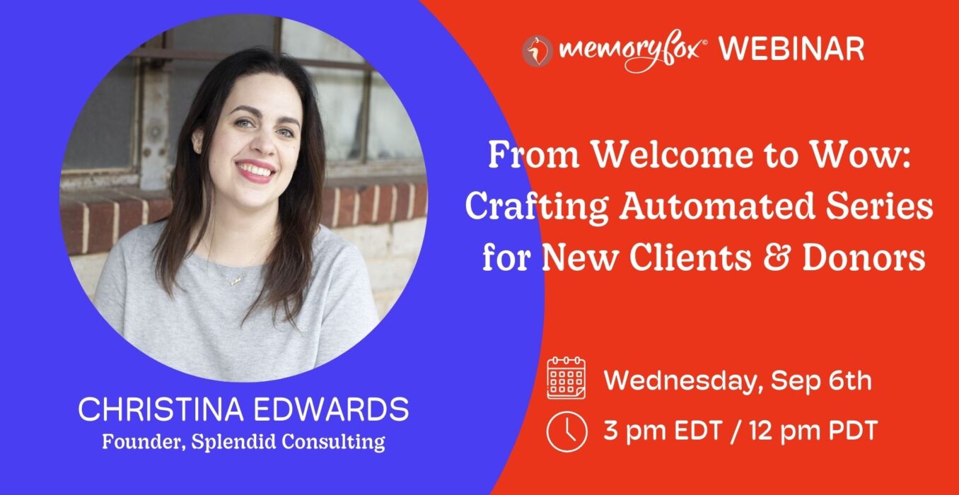 memoryfox christina edwards nonprofit welcome series webinar