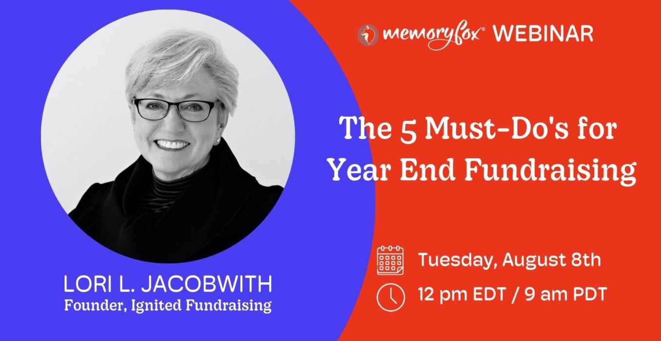 memoryfox webinar lori l. jacobwith year end fundraising