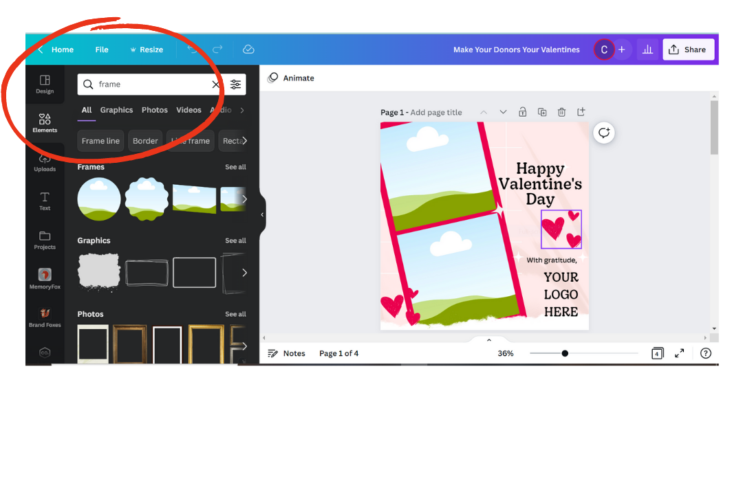 make your donors your valentines memoryfox canva